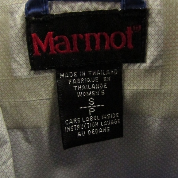 Marmot Purple Zip Front Hooded Rain Jacket Women's S - Picture 11 of 15